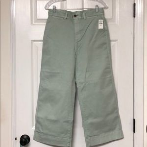 Gap mint high rise wide-leg crop, 4P, NWT